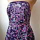 Embroidery on a grid with sequins. Purple Diva. Fabric. MMonro (MMonro). My Livemaster. Фото №4