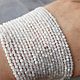 Заказать ЛУННЫЙ КАМЕНЬ,Бусины микроогранка, 2 мм,нить. SilverBranch_Shop. Ярмарка Мастеров. . Бусины Фото №3