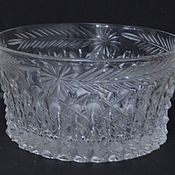 Винтаж handmade. Livemaster - original item Vase salad bowl crystal USSR. Handmade.