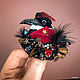 Collectible brooch ' Count of ravens». Brooches. Coffeelena. My Livemaster. Фото №4