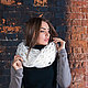 Large Snood hand knit, white. Snudy1. Tany my-sharf. Online shopping on My Livemaster.  Фото №2