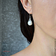 Необычные серебряные серьги с жемчугом. Серьги классические. WITHLOVE.GIFT ●украшения●. Ярмарка Мастеров.  Фото №4