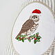Pouch with embroidery 'Christmas owl'. Gift wrap. Shpulkin dom. My Livemaster. Фото №5