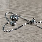 Материалы для творчества handmade. Livemaster - original item Jewelry Stopper bead, Stainless steel. Handmade.