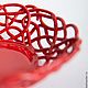The Bottom Red Openwork. Bowls. Elena Zaychenko - Lenzay Ceramics. Online shopping on My Livemaster.  Фото №2
