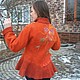 жакет валяный " Терракотовый". Куртки. Елена Богомолова (WooLove). Ярмарка Мастеров.  Фото №6