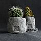 Заказать Набор мини-кашпо на подставке. RONA Concrete Art. Ярмарка Мастеров. . Вазы Фото №3