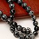 Choker Snow Obsidian 10 mm male, female, Beads2, Moscow,  Фото №1
