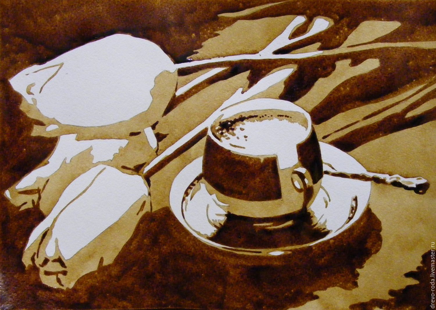 Картины маслом на кухню кофе