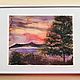 Watercolor painting with a landscape of Lake Baikal 'Baikal' 31h24 cm, Pictures, Volgograd,  Фото №1