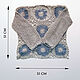 Гипоаллергенный джемпер крючком Nice blue flowers. Кофты-сетки. Talking look. Ярмарка Мастеров.  Фото №4