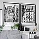 Paris photo Black and white paintings City Architecture Posters on the wall 2, Fine art photographs, Moscow,  Фото №1