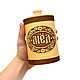 Birch bark honey cake 500 ml. Jar of honey, Jars, Tomsk,  Фото №1