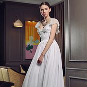 Свадебный салон handmade. Livemaster - original item Wedding dress with romantic ruffles. Handmade.