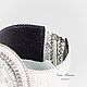 White Python white leather bracelet with dendrite agate. Cuff bracelet. Elena Potsepnya Jewelry. My Livemaster. Фото №6