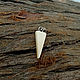 Rune Of Algiz. A small pendant made of a sperm whale tooth. Charm on the bracelet. . Charm Pendant. Bone and Stone, Runes and Amulets. My Livemaster. Фото №6