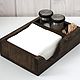 Wooden napkin holder for restaurants and kitchen. black, Napkin holders, Moscow,  Фото №1