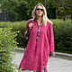 Платье-туника в клетку цвета фуксии MUHA-363b. Платья. MUHA (vintagechic). Ярмарка Мастеров.  Фото №5