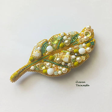 Украшения ручной работы. Ярмарка Мастеров - ручная работа Брошь "Перышко". Handmade.