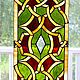 Stained Glass Tiffany. Geometric pattern. Stained glass in the door. Interior. Stained glass. Glass Flowers. Online shopping on My Livemaster.  Фото №2