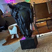 Для дома и интерьера handmade. Livemaster - original item BLACKHORSE Horse Head. Handmade.