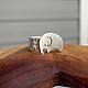 «Слоник и непогода» - серебряное кольцо со слоном и чеканкой. Перстень, Кольца, Севастополь,  Фото №1