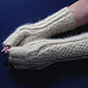 Women's knitted fingerless gloves Baked milk, Mitts, Klin,  Фото №1