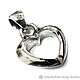 Заказать Подвеска из серебра JD Heart ArP26-02. Blacksilver. Ярмарка Мастеров. . Подвеска Фото №3