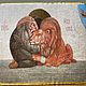 Икона Герасим Иорданский со львом дерево ручная работа модерн икона 24, Иконы, Гатчина,  Фото №1