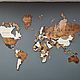  Карты мира. Карты мира. Wooden3Dmap. Ярмарка Мастеров.  Фото №5
