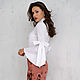 Order White cotton cambric blouse with bows on the sleeves, elegant blouse. mozaika-rus. Livemaster. . Blouses Фото №3