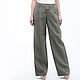 Wide-leg pants made of 100% linen. Pants. LINEN & SILVER ( LEN i SEREBRO ). Online shopping on My Livemaster.  Фото №2