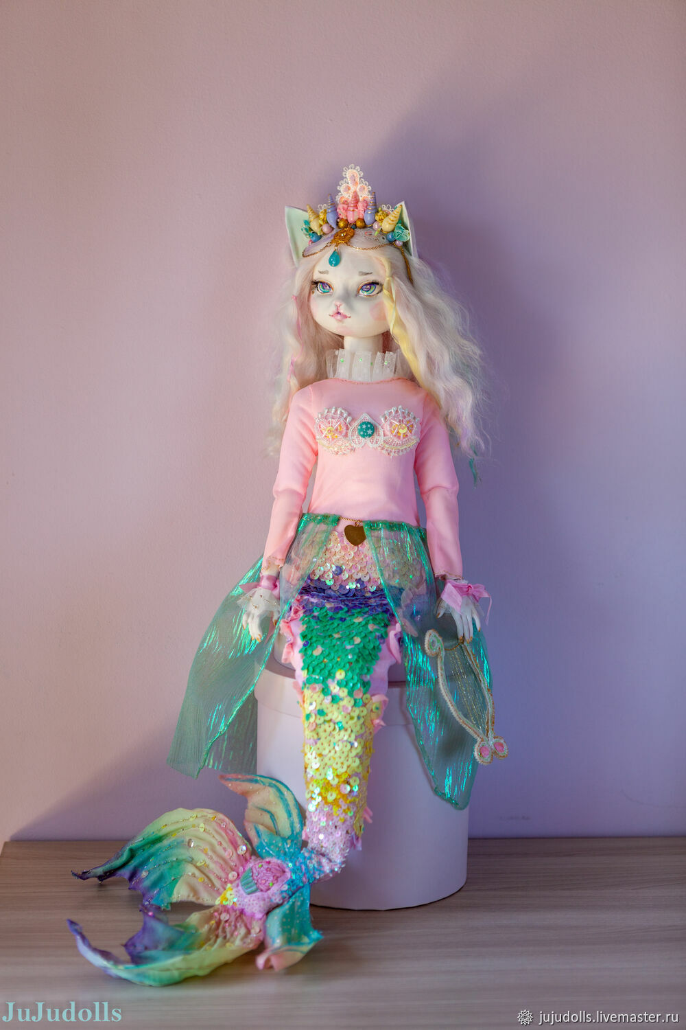 Русалка Mermaid Cat Doll купить в интернет-магазине Ярмарка Мастеров по ...