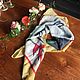 Silk crepe handkerchief 'Strelizia', Valentino, Italy. Vintage handkerchiefs. Dutch West - Indian Company. Online shopping on My Livemaster.  Фото №2