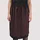 Burgundy skirt with lace on elastic viscose 65cm. Skirts. Yana Levashova Fashion. Online shopping on My Livemaster.  Фото №2
