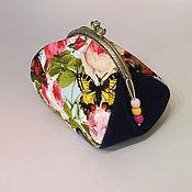Сумки и аксессуары handmade. Livemaster - original item Cosmetic bag with clasp 