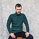 Свитер из твида "Green". Свитеры. Наталия Шептаева. Интернет-магазин Ярмарка Мастеров.  Фото №2