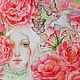 Розы Картина с розами "Фея роз" . Roses. Картины. WATERCOLOR DREAMS|АКВАРЕЛЬНЫЕ ГРЁЗЫ. Интернет-магазин Ярмарка Мастеров.  Фото №2
