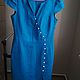 Vintage linen dress 'sea wave Color', Vintage dresses, Orenburg,  Фото №1