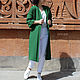 Long green cardigan with 3/4 sleeve. Cardigans. CUTE-KNIT by Nata Onipchenko. My Livemaster. Фото №6
