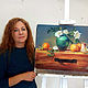 Still life with gardenias and oranges. Pictures. Valeria Akulova ART. My Livemaster. Фото №6