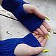 Комплект из шапки и митенок " Индиго"...теплый...мягкий. Шапки. LoLo (LoLo #Крутой_пошив#). Ярмарка Мастеров.  Фото №5