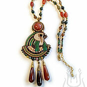 Украшения handmade. Livemaster - original item Pendant with agates Egyptian god Ra. Handmade.
