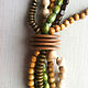 Wooden necklace "Dreadlocks". Necklace. art-o-bus. Online shopping on My Livemaster.  Фото №2