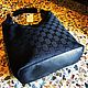 Заказать Винтаж: Черная сумка Gucci GG из ткани и кожи. Сделано в Италии. Chic bags. Ярмарка Мастеров. . Сумки винтажные Фото №3
