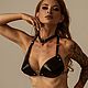 Топ лиф "cat eye" черная кожа, костюм для танцев, Карнавальные костюмы, Москва,  Фото №1
