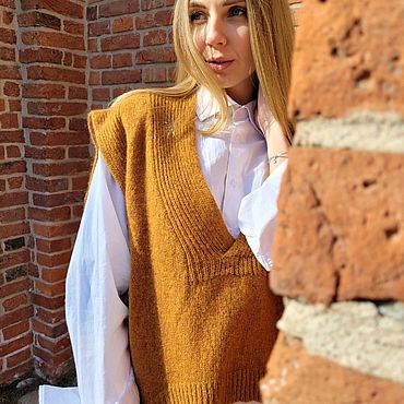 Одежда ручной работы. Ярмарка Мастеров - ручная работа Жилет кашемировый. Handmade.
