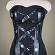 Корсет с кожей (стимпанк 1) в черном цвете. Корсеты. Shi Corset (Анна). Интернет-магазин Ярмарка Мастеров.  Фото №2
