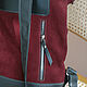 Urban backpack made of Bordo leather. Backpacks. Mart Bags (martbags). My Livemaster. Фото №6