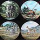 Collectible plates 'Endangered animals', W. S. George, Vintage interior, Moscow,  Фото №1